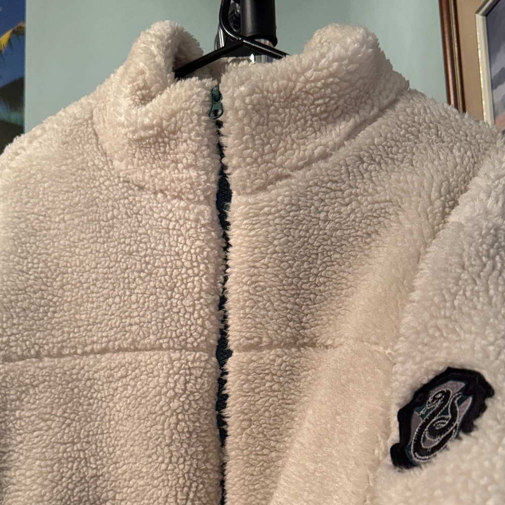 Cream Slytherin Teddy Jacket